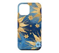 Custodia per iPhone 12 Pro Max Horror Strano Occhio Malvagio Blu Scuro