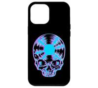 Custodia per iPhone 12 Pro Max House Music Glitch Optical Illusion EDM Rave DJ Skull LP