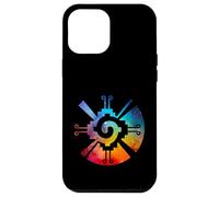 Custodia per iPhone 12 Pro Max Hunab Ku Aztec Maya Galaxy Simbolo