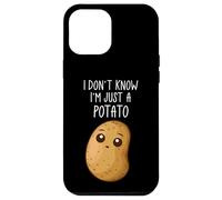 Custodia per iPhone 12 Pro Max I Don't Know I'm Just A Potato Funny Kawaii Potato Saying