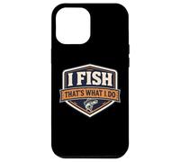 Custodia per iPhone 12 Pro Max I Fish That's What I Do Pesca Vintage Pesca Pescatore Pescatore Retro