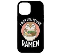 Custodia per iPhone 12 Pro Max I Just Really Love Ramen Sparrow Noodles Bowl Cup Soup Japan