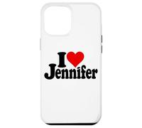 Custodia per iPhone 12 Pro Max I LOVE HEART JENNIFER JEN JENNY NOME SU UN TEE