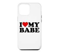 Custodia per iPhone 12 Pro Max I LOVE HEART MY BABE BAE RAGAZZO RAGAZZO
