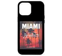 Custodia per iPhone 12 Pro Max I Love Miami, Awesome Miami Florida Palms Take Me Anywhere