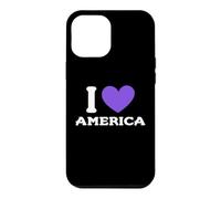 Custodia per iPhone 12 Pro Max I Love USA America Patriotic 4 luglio