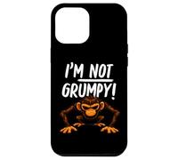 Custodia per iPhone 12 Pro Max I’m Not Grumpy Funny Angry Monkey Men Women Kids