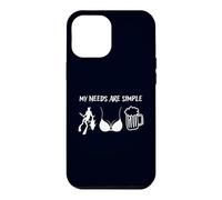 Custodia per iPhone 12 Pro Max I miei bisogni sono semplici pesca subacquea bikini birra oceano design