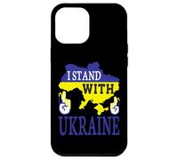 Custodia per iPhone 12 Pro Max I Stand With Ukraine - Love Stop War - Ucraina Mappa