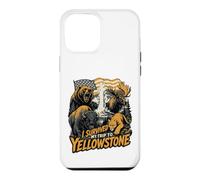 Custodia per iPhone 12 Pro Max I Survived My Trip To Yellowstone Funny Tourist Souvenir