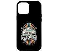 Custodia per iPhone 12 Pro Max I Wish Life Was As Simple As Calculus Badge Fun