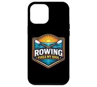 Custodia per iPhone 12 Pro Max Il canottaggio alimenta il mio motto dell'atleta della squadra Soul Row