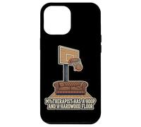 Custodia per iPhone 12 Pro Max Il mio terapeuta ha un cerchio e un pavimento in legno duro basket