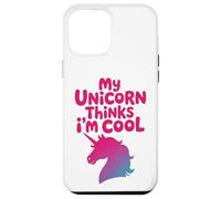 Custodia per iPhone 12 Pro Max Il mio unicorno pensa che io sia un simpatico e carino animaletto di fantasia