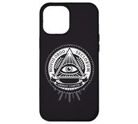 Custodia per iPhone 12 Pro Max illuminati tutti gli occhi vedenti cospirazione illusione piramide