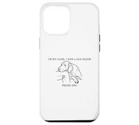 Custodia per iPhone 12 Pro Max Im Not Alone I Have a 45 lb Shadow Velcro Dog Humor