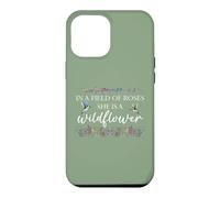 Custodia per iPhone 12 Pro Max In a Field of Roses She is a Wildflower Hummingbird Flower