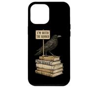 Custodia per iPhone 12 Pro Max In With The Banned Books Crow Book Lover Bibliophile Reading