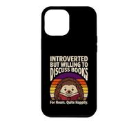 Custodia per iPhone 12 Pro Max Introverso ma disposto a discutere libri riccio