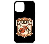Custodia per iPhone 12 Pro Max Io Suono Il Violino Ecco Quello Che Faccio Insegnante Violinista Vintage