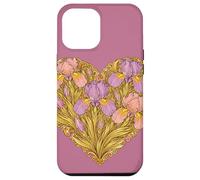 Custodia per iPhone 12 Pro Max Iris Cuore Floreale Primavera Love Art