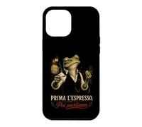 Custodia per iPhone 12 Pro Max Italia Prima L'Espresso Poi Parliamo Rana Italiana Caffè