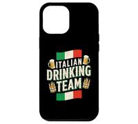 Custodia per iPhone 12 Pro Max Italian Drinking Team Divertente Bere Birra Amante Beer Pong