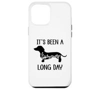 Custodia per iPhone 12 Pro Max Its Been a Long Day Dachshund Funny Doxie Mom Dachshund Mama