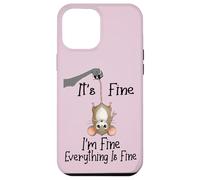Custodia per iPhone 12 Pro Max It's fine I'm fine everything is fine funny Cute Mouse Rat