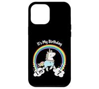 Custodia per iPhone 12 Pro Max It's My 7th Cute Unicorn 7 Year Old Girls