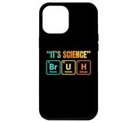 Custodia per iPhone 12 Pro Max It's Science Bruh Periodic Table of Elements Funny Meme