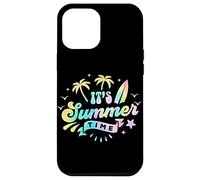 Custodia per iPhone 12 Pro Max It's Summer Time - Palma color pastello Tie Dye Beach Surf