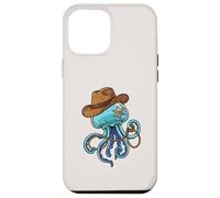 Custodia per iPhone 12 Pro Max Jellyfish Western Sheriff Cowboy Funny Ocean Animal
