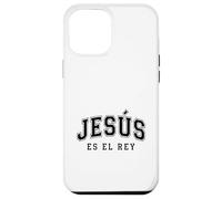 Custodia per iPhone 12 Pro Max Jesus Es El Re'y Cristiana Fe Religiosa Regalo