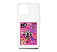 Custodia per iPhone 12 Pro Max Jimothy rispetta la gente del posto Punk Pop Collage Raccoon Seattle