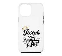 Custodia per iPhone 12 Pro Max Joseph The Birthday King Happy Birthday Shirt Uomini Ragazzi Adolescenti