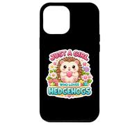 Custodia per iPhone 12 Pro Max Just A Girl Who Loves Hedgehogs Owner Lover Cute Erinaceinae