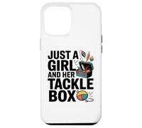 Custodia per iPhone 12 Pro Max Just a Girl With Her Tackle Box Divertente Da Pesca Da Donna