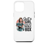 Custodia per iPhone 12 Pro Max Just a Girl With Her Tackle Box Divertente Da Pesca Da Donna