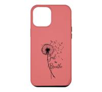 Custodia per iPhone 12 Pro Max Just Breathe Dandelion Butterfly Inspirational Boho Floral