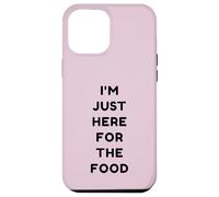 Custodia per iPhone 12 Pro Max Just Here For The Food Divertente Retro Ringraziamento Turchia Day