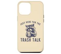 Custodia per iPhone 12 Pro Max Just Here for the Trash Talk Divertente Procione Vintage Sarcastico