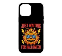 Custodia per iPhone 12 Pro Max Just Waiting For Halloween Pumpkin Occhiali da sole