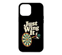 Custodia per iPhone 12 Pro Max Just Wing It - Giocatore di freccette divertente Bullseye