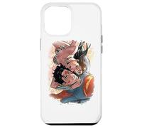 Custodia per iPhone 12 Pro Max Justice League Superman & Wonder Woman Love Birds