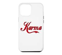 Custodia per iPhone 12 Pro Max KARMA - GRASSETTO GRANDE TESTO ROSSO PROGETTATO