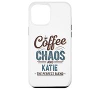 Custodia per iPhone 12 Pro Max Katie Personalized Cute Coffee Girls Katie Name