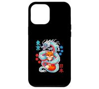 Custodia per iPhone 12 Pro Max Kawaii Anime Kitsune Fox Protetto Da Drago Giapponese