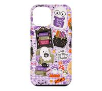 Custodia per iPhone 12 Pro Max Kawaii Halloween Ghost Cute Spooky Book Lover Boo Season