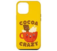 Custodia per iPhone 12 Pro Max Kawaii Hot Cocoa Crazy Chocolate Drink Amante